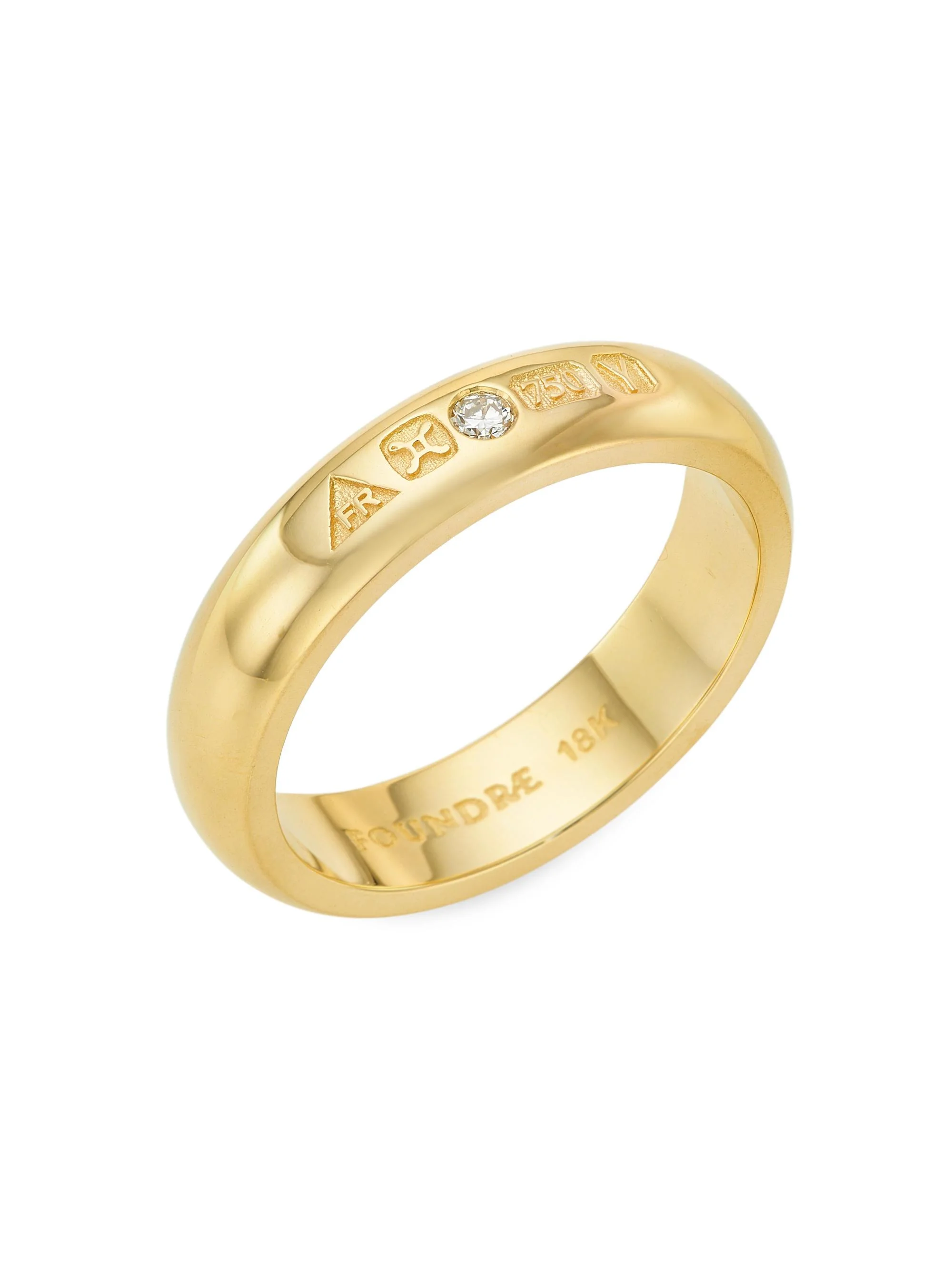 Women's True Love 18K Yellow Gold Engravable Ring - Yellow Gold - 1