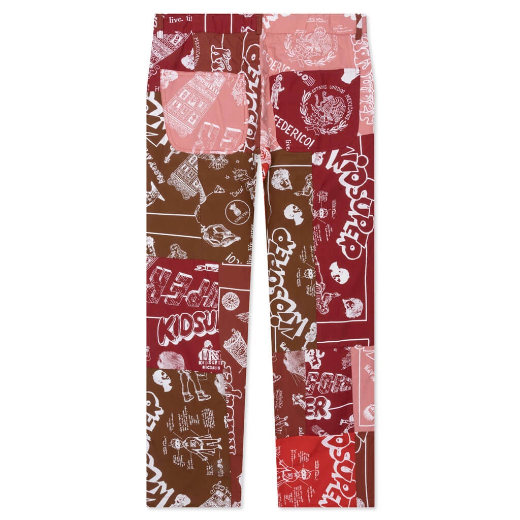 SUPER PATCHWORK TROUSER - RED - 2