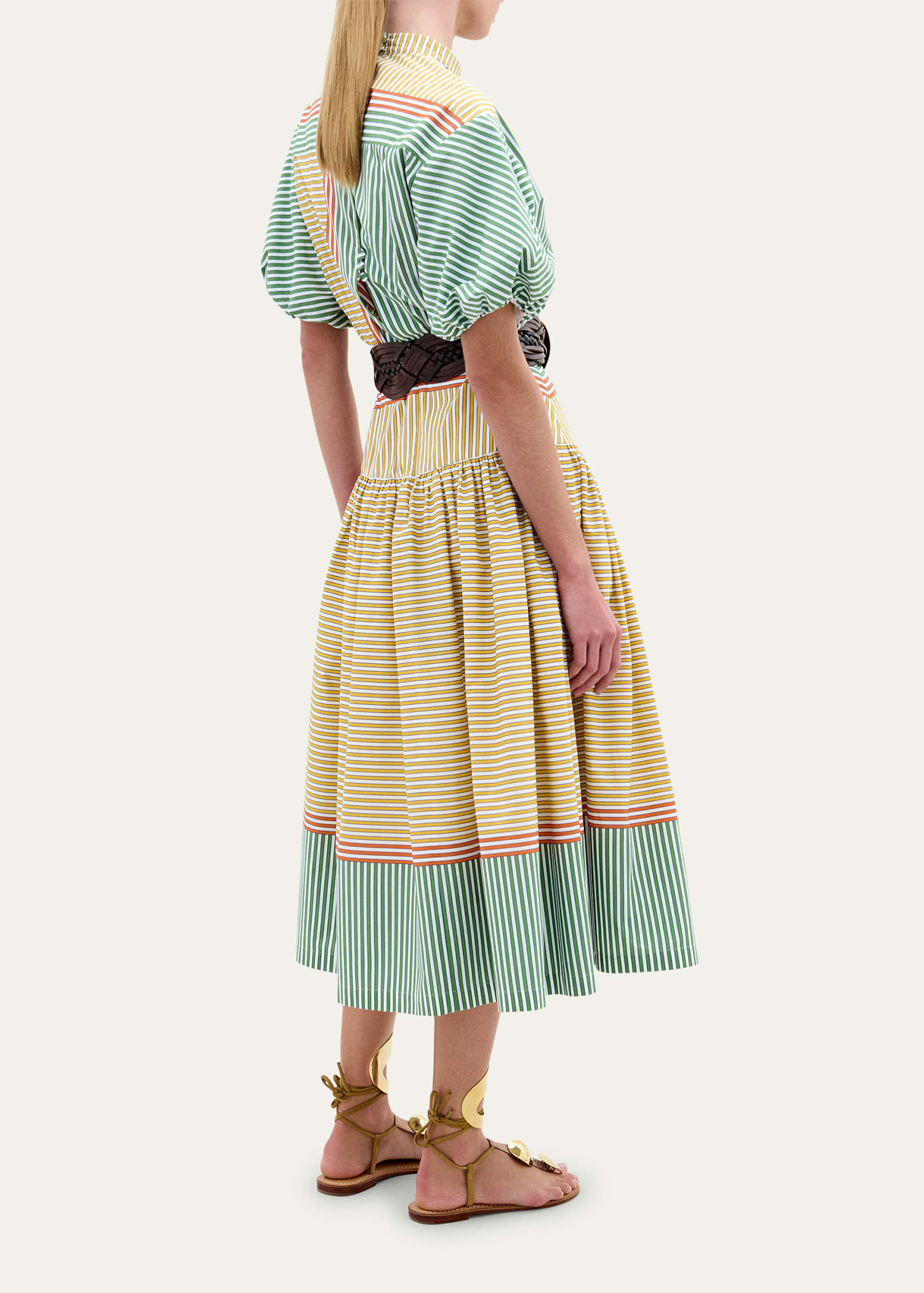 Jil Stripe Cotton Midi Shirt Dress - 3