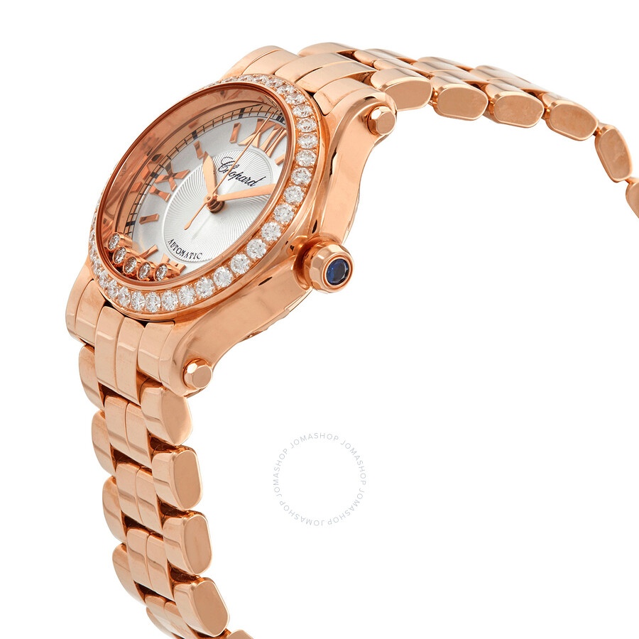 Chopard Happy Sport Silver Dial 18 Carat Rose Gold Ladies Watch 274893-5004 - 2