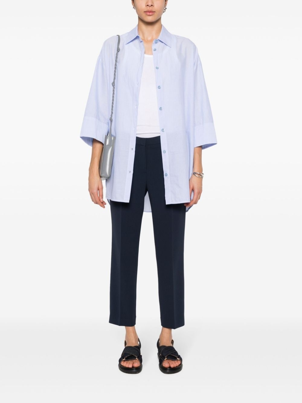 Treeca slim cropped trousers - 2