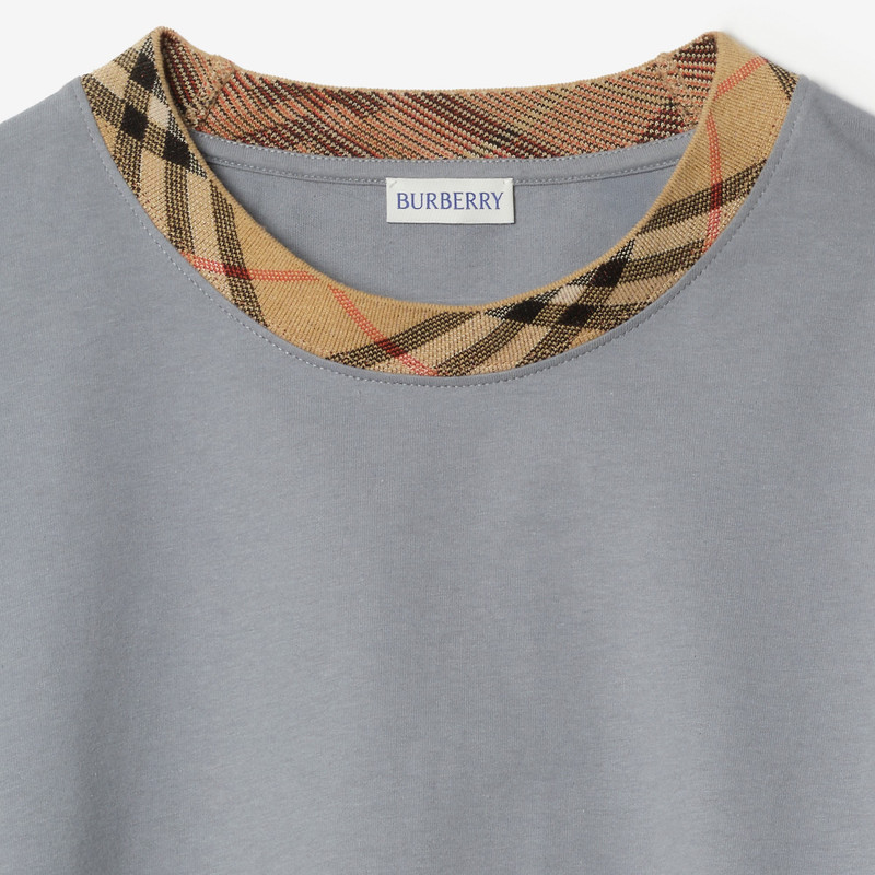 Burberry Check Trim Cotton T-shirt outlook