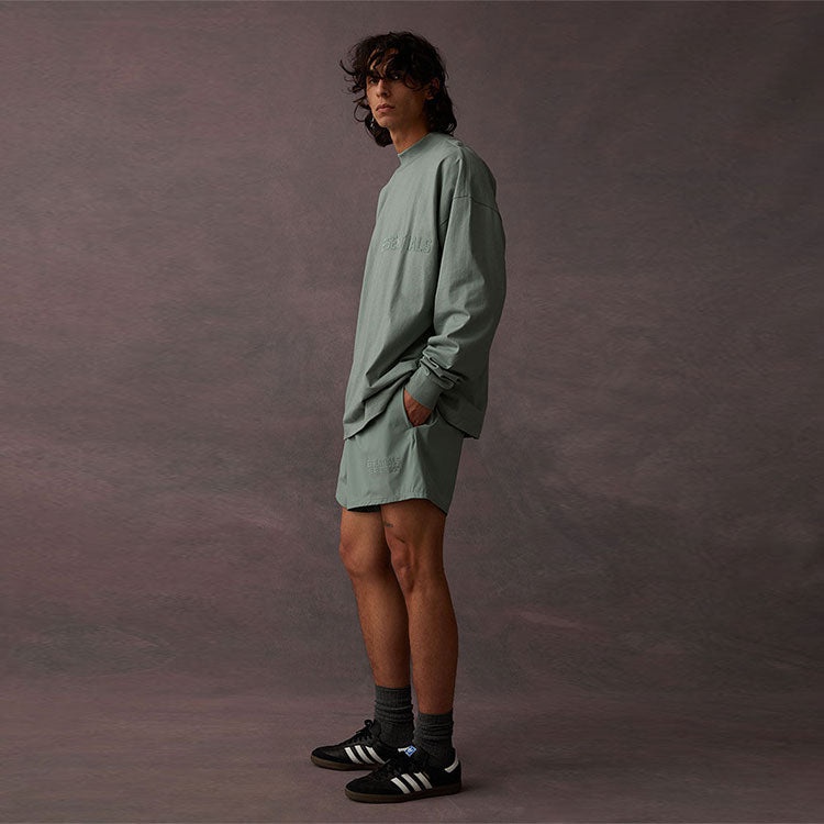 Fear of God Essentials SS23 Long Sleeve Logo Tee 'Sycamore' 125BT222011F - 4