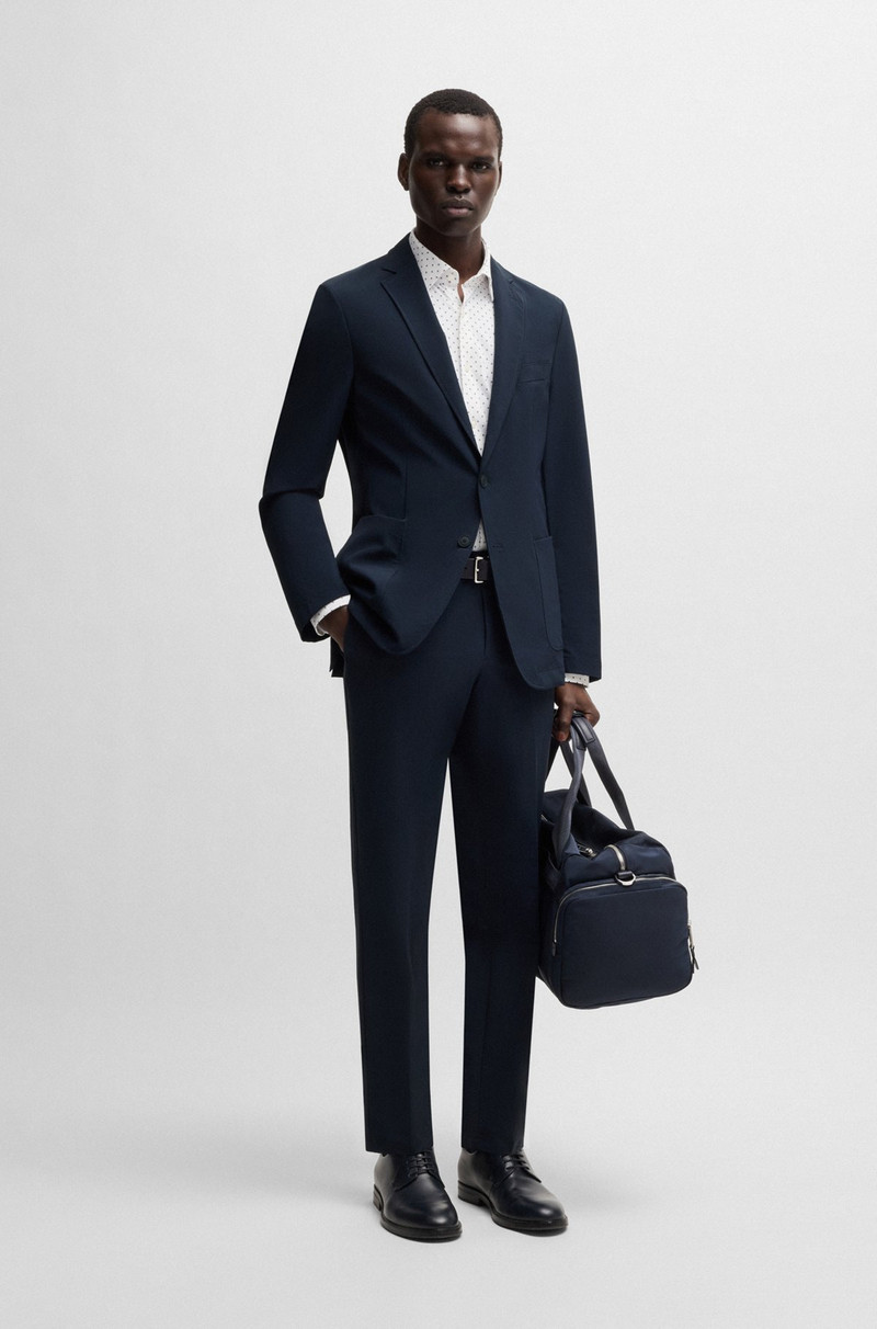 BOSS SLIM-FIT SUIT JACKET IN TRAVEL-FRIENDLY STRETCH SOFTSHELL outlook