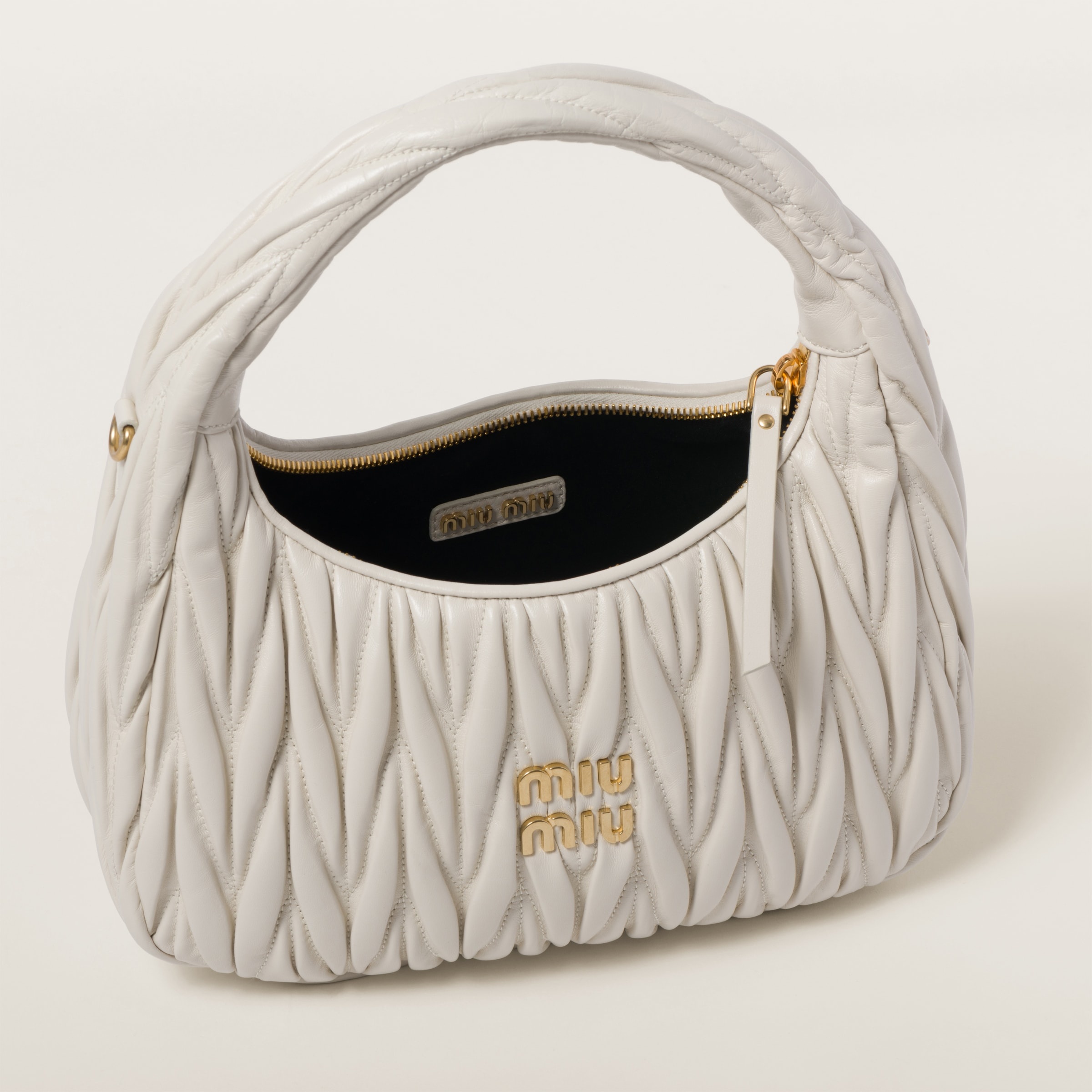Wander matelassé nappa leather hobo bag - 6