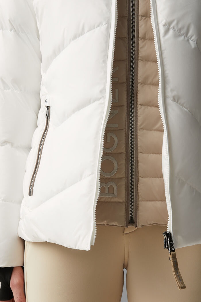 Callie Down ski jacket in Off-white/Beige - 7