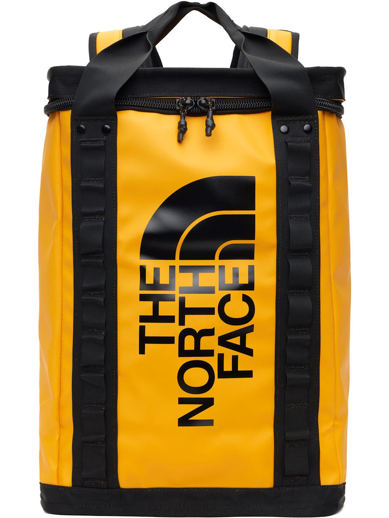 The North Face Yellow & Black Explore Fusebox L Backpack outlook