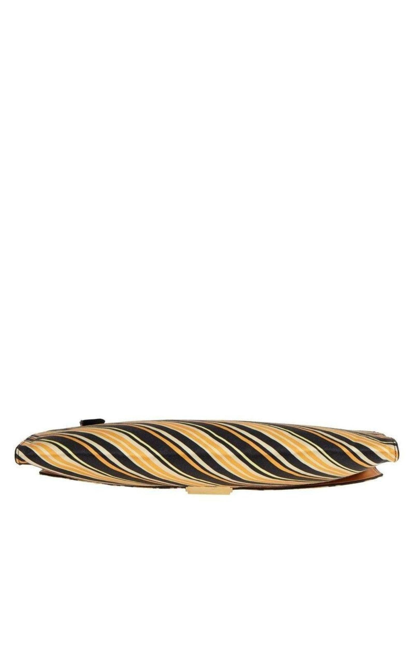 Stripe Large Envelope Clutch - 5