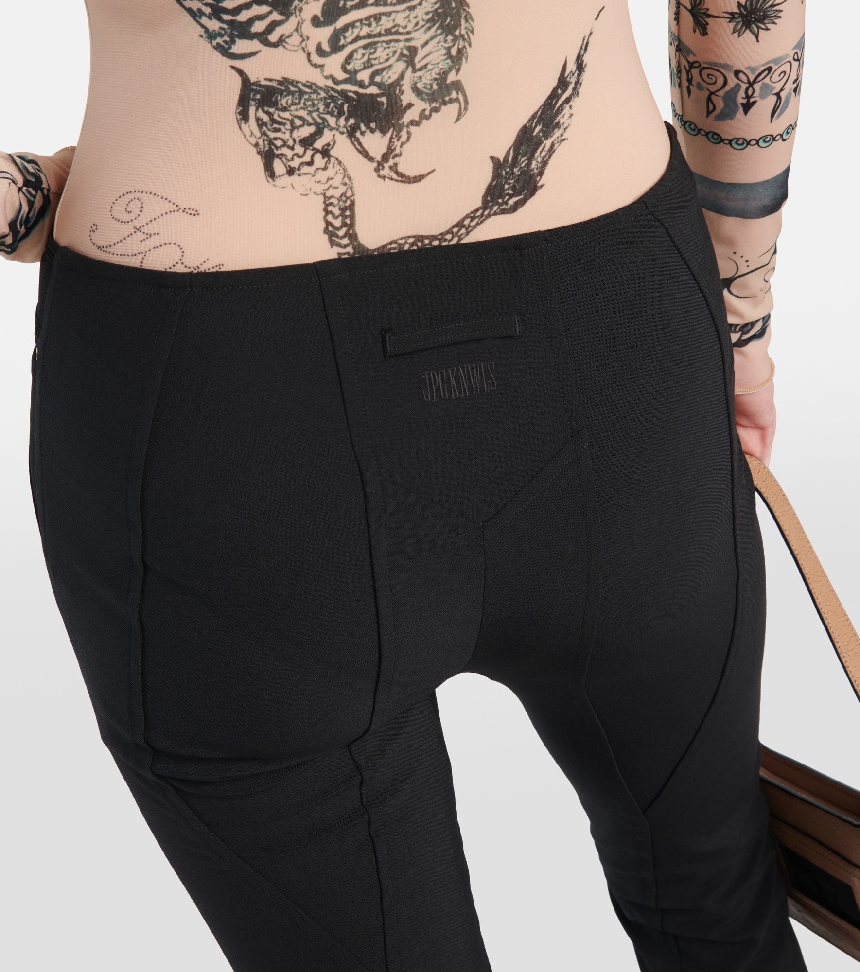 x KNWLS cutout flared pants - 6