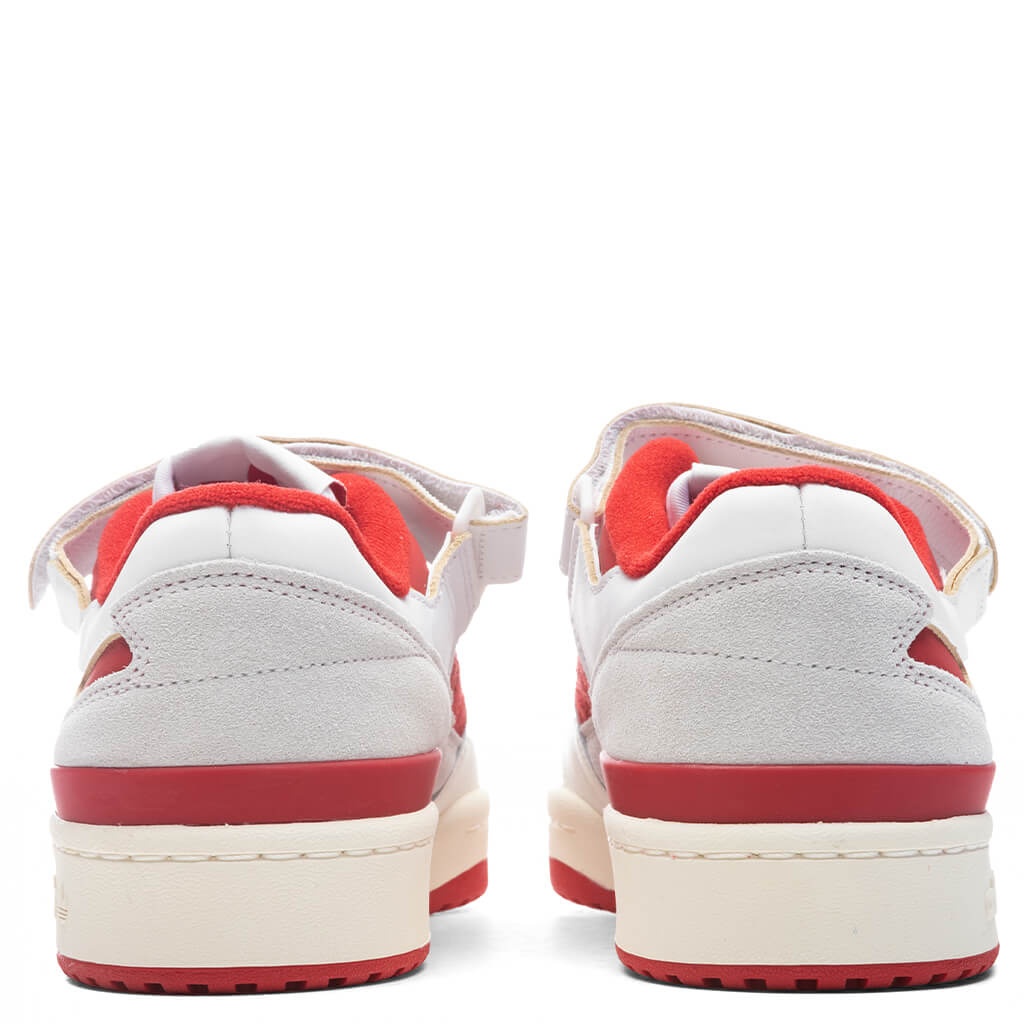 FORUM 84 LOW - CLOUD WHITE/TEAM POWER RED - 4