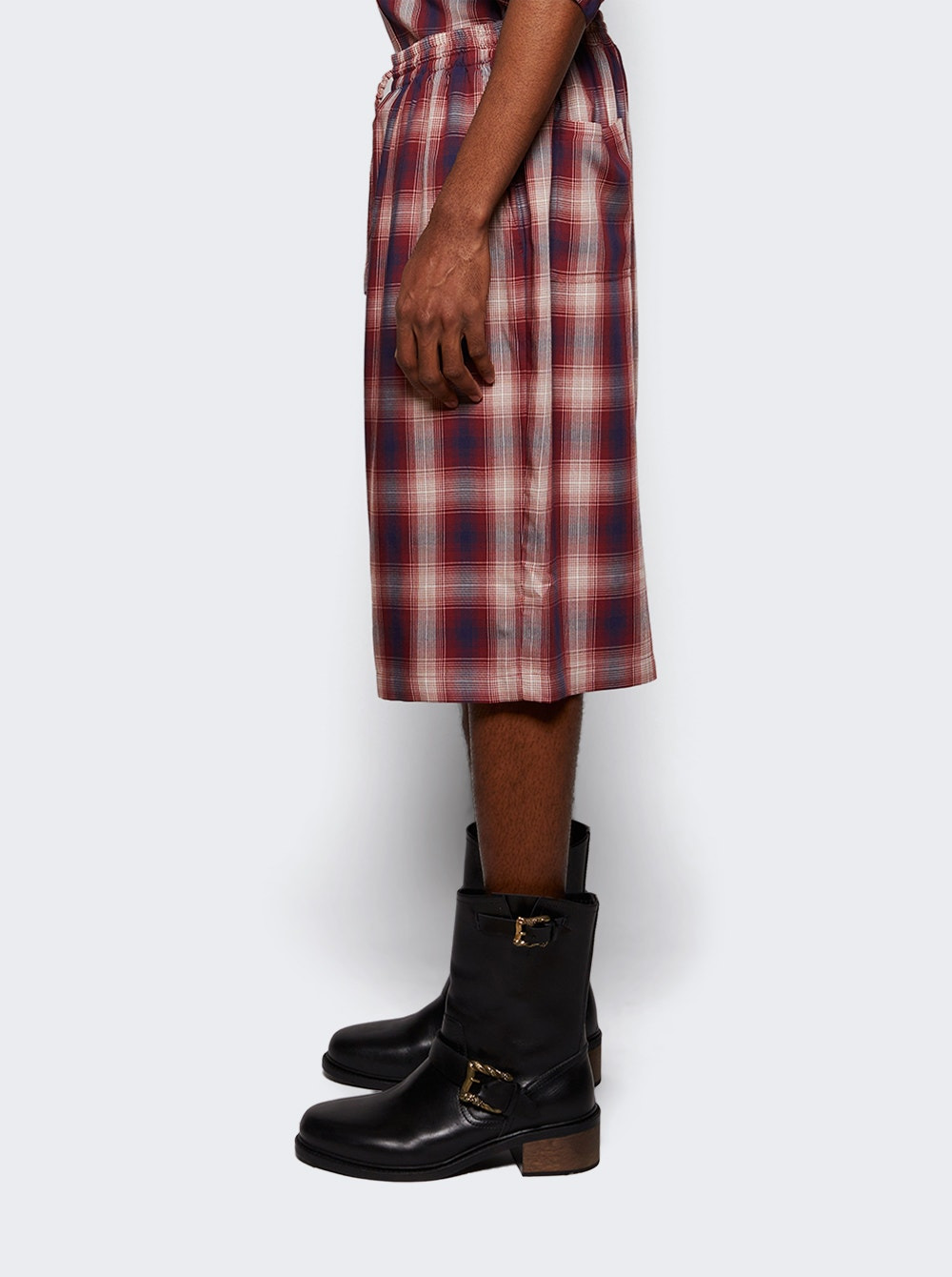 Check Shorts Red And Blue - 3