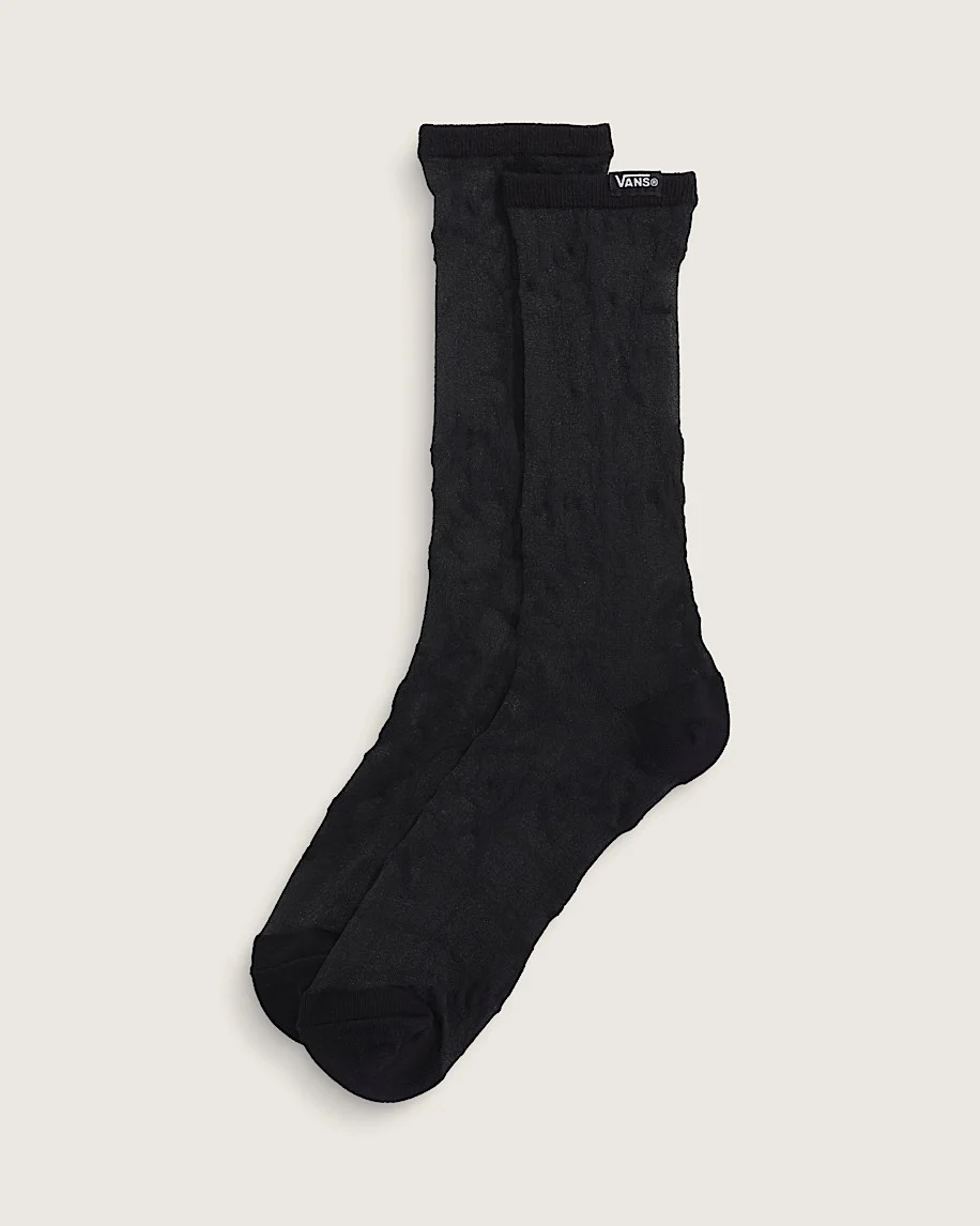 Hazy Sheer Crew Socks - 1
