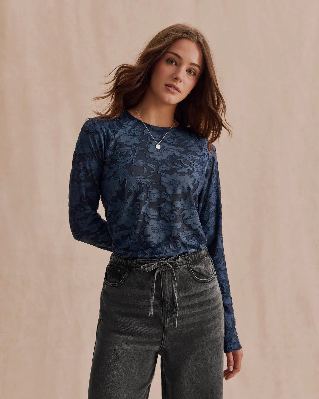Cecelia Floral Long Sleeve Tee - 1