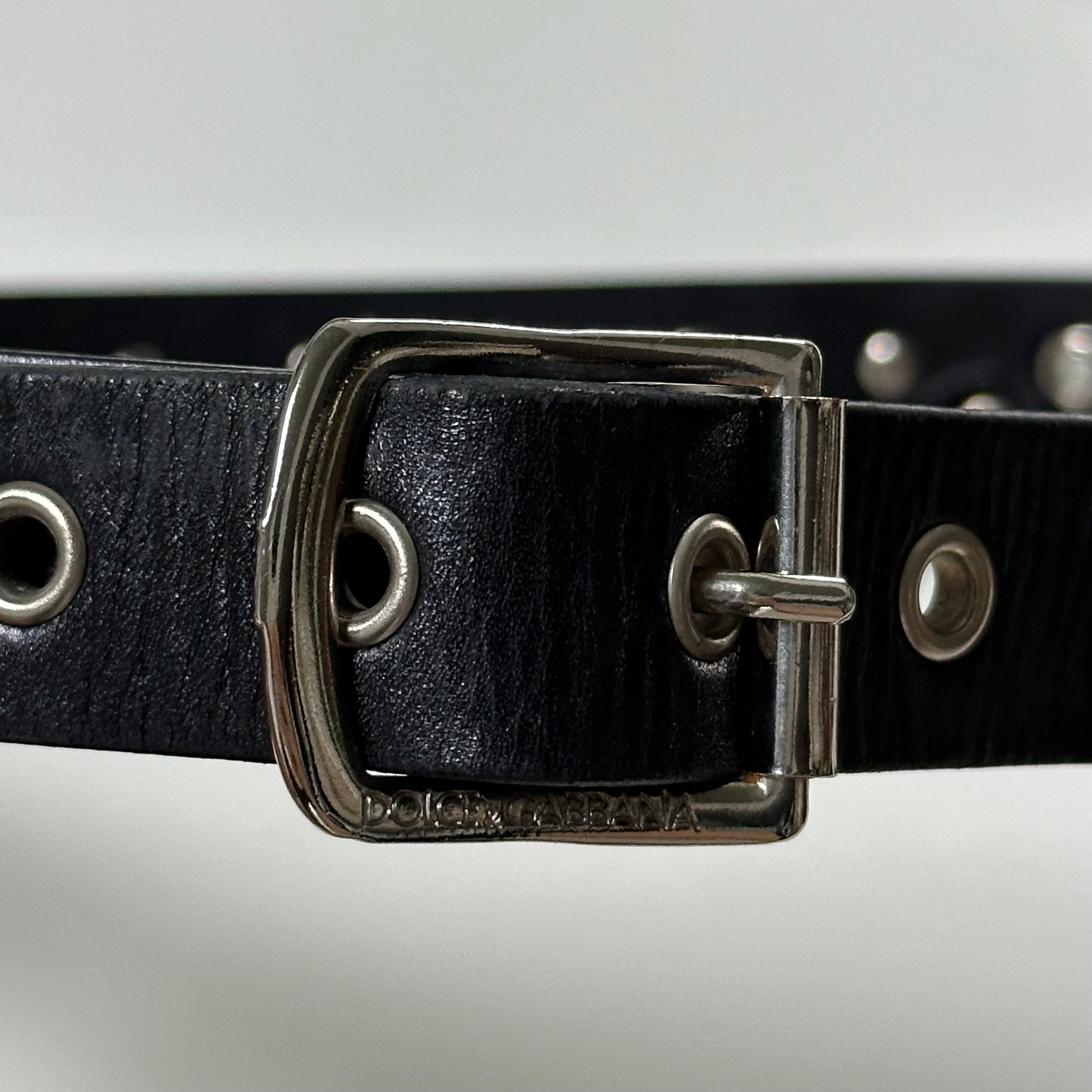 DOLCE&GABBANA Fall Winter 2007 Chain Eyelet Leather Belt - 5