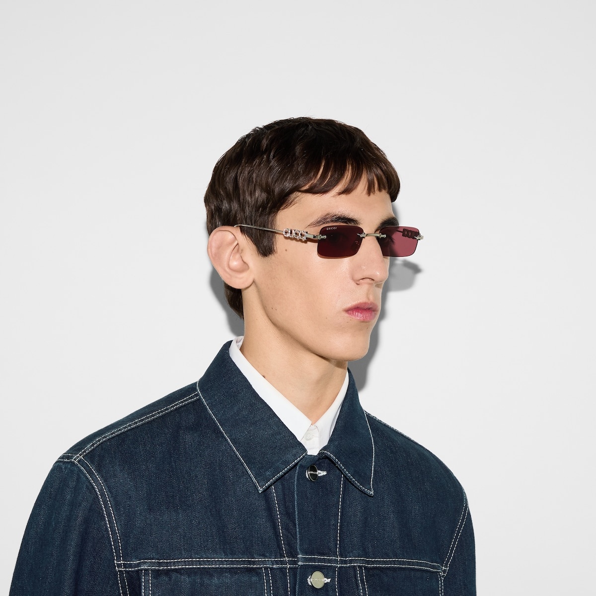 Rectangular frame sunglasses - 4
