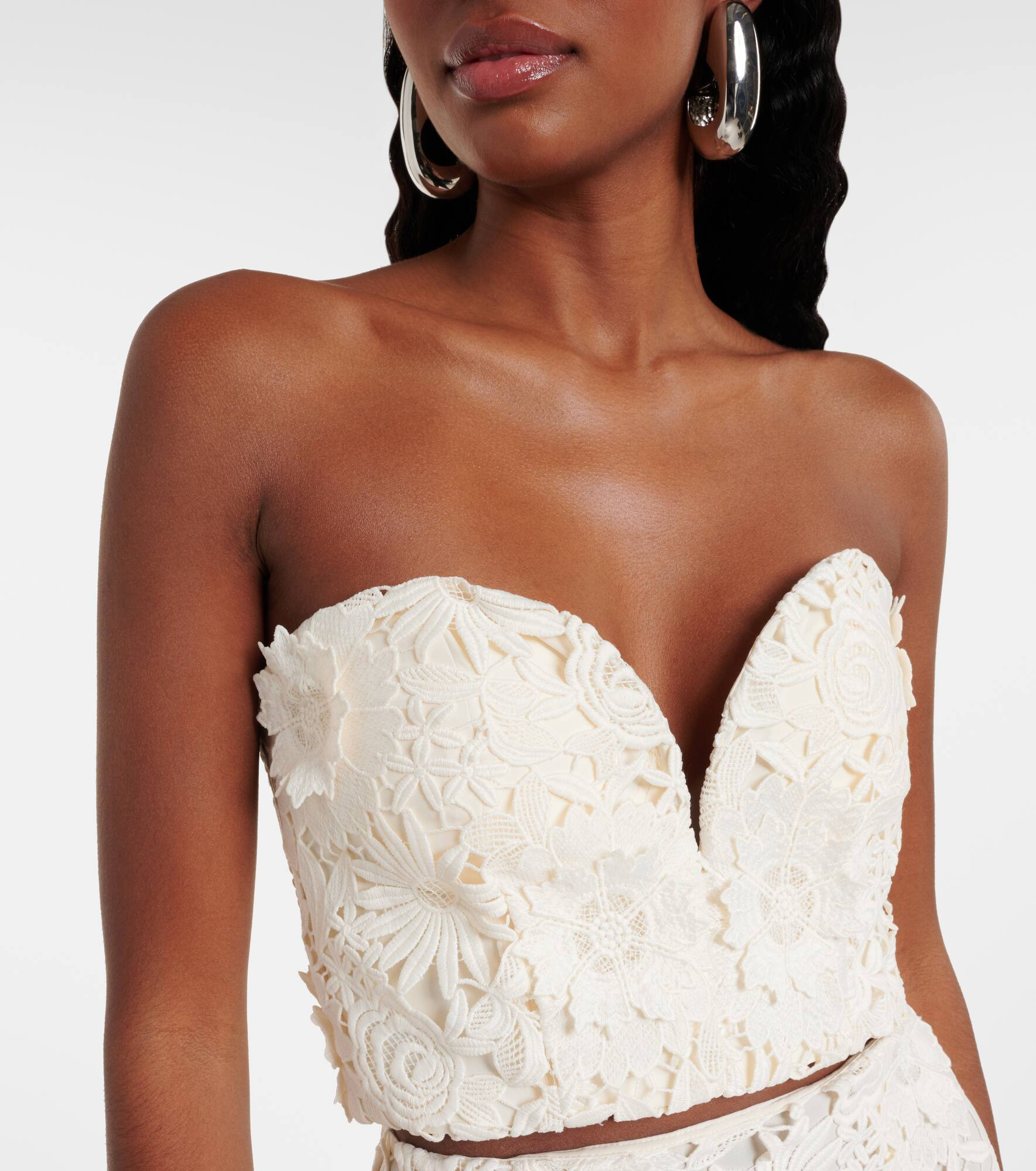 Bridal lace bustier - 4