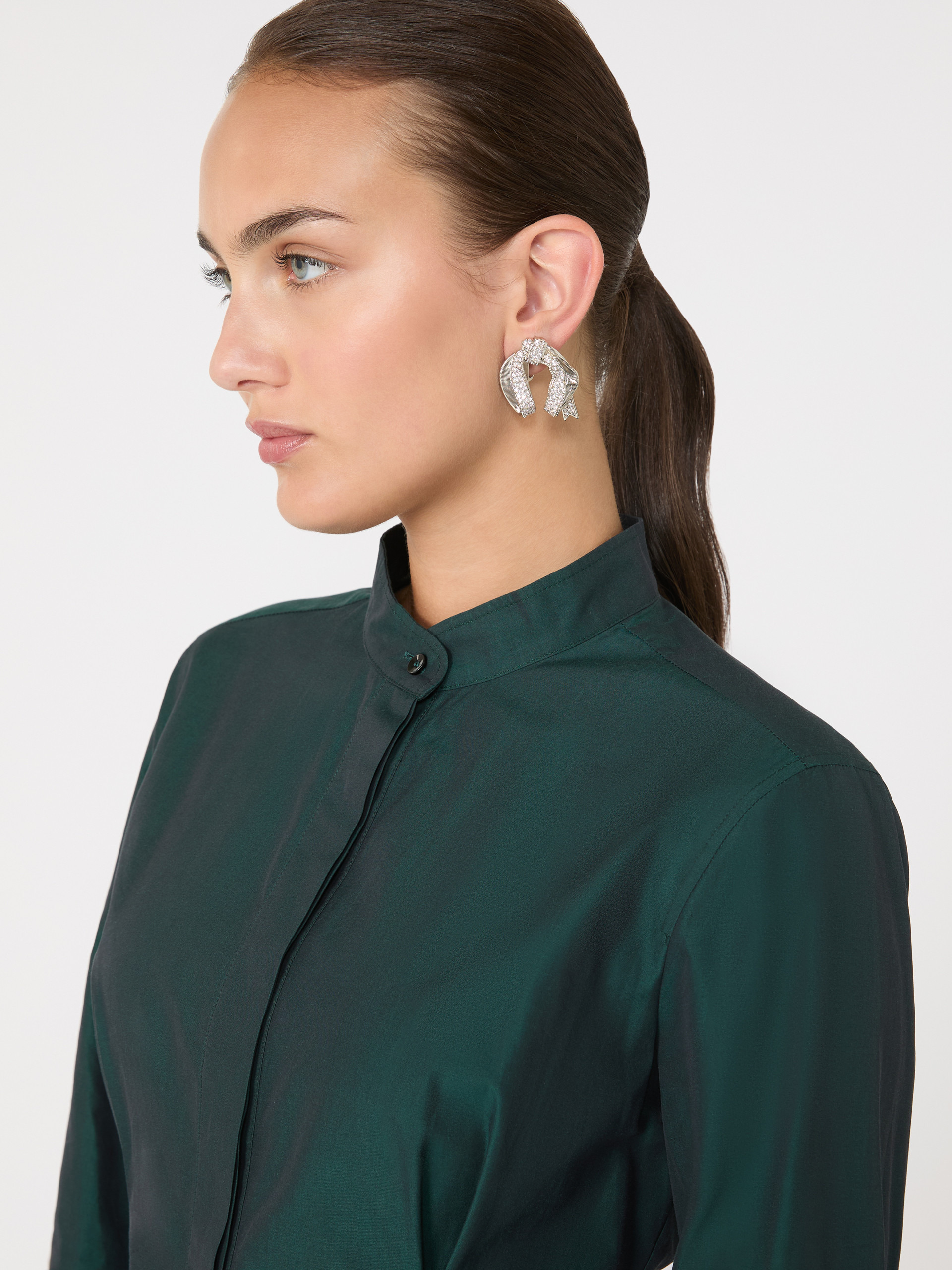 MMPAPILLONEAR Bow earrings with rhinestones - 3