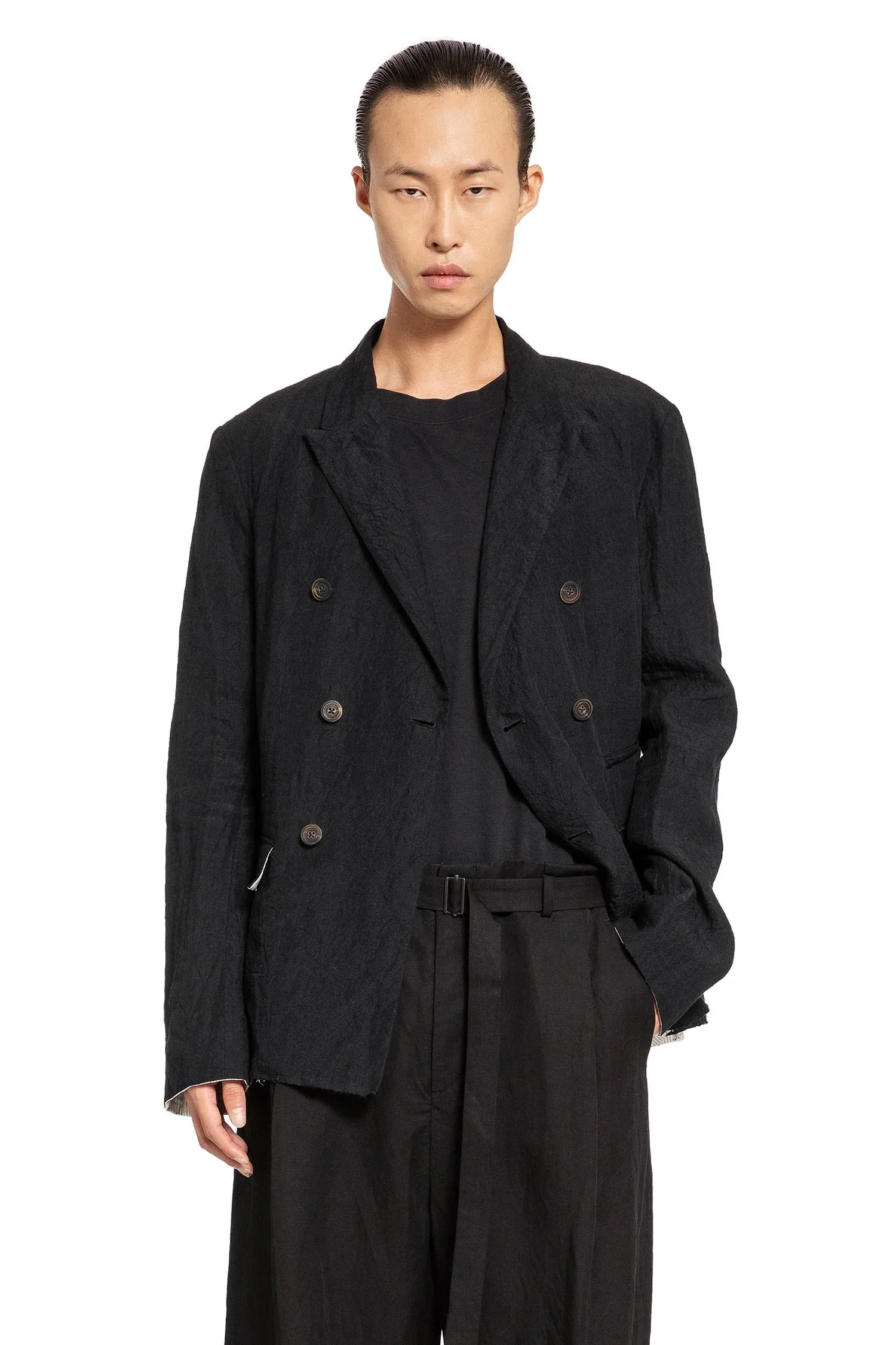 Cropped Doube-breasted Blazer - 1