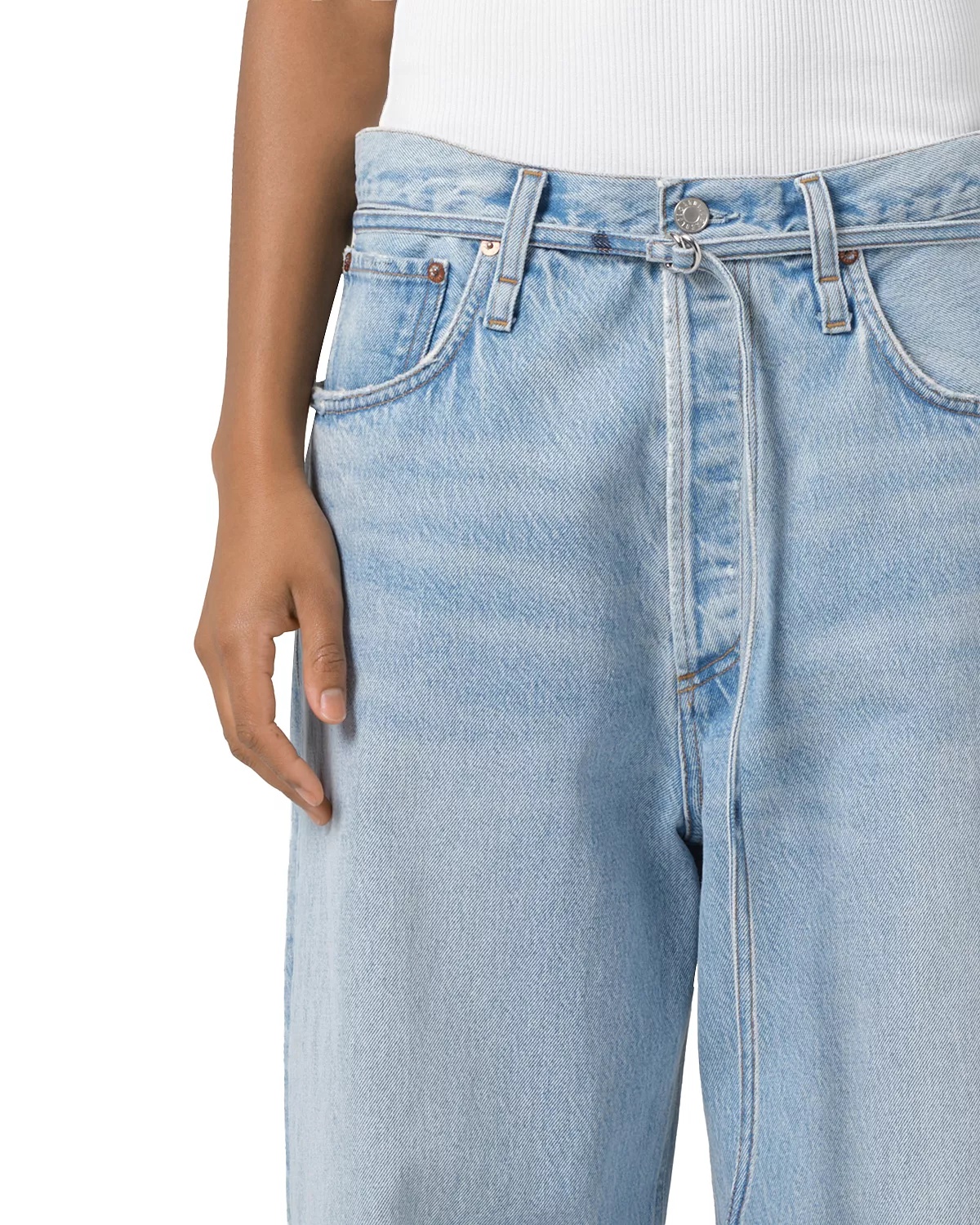 Emmi High Rise Wide Leg Jeans in Incline - 8