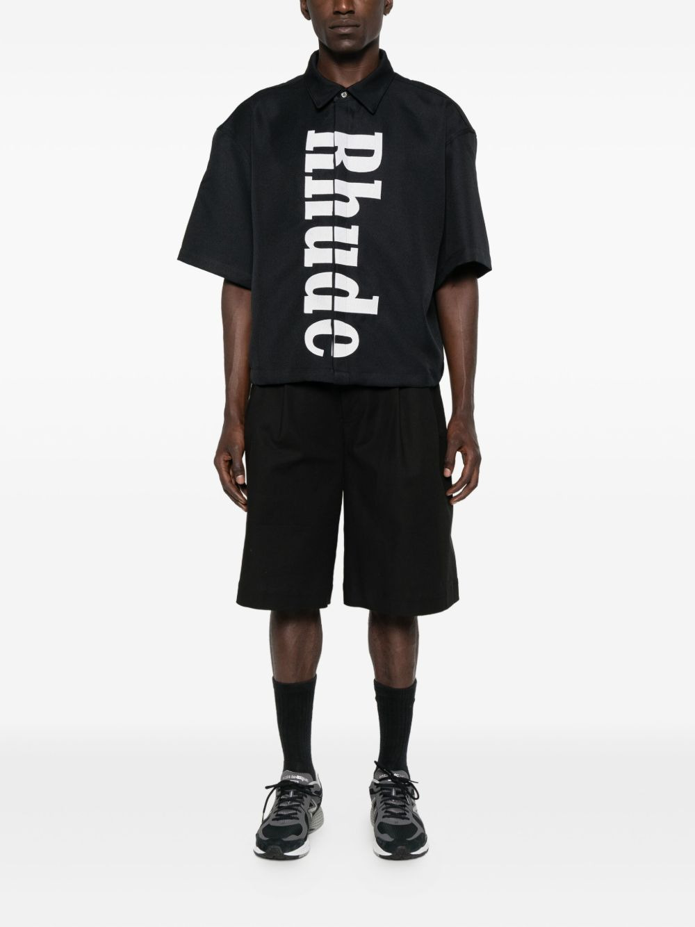 logo-print shirt - 2