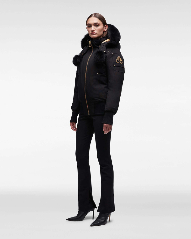 MOOSE KNUCKLES GOLD DEBBIE BOMBER FUR outlook