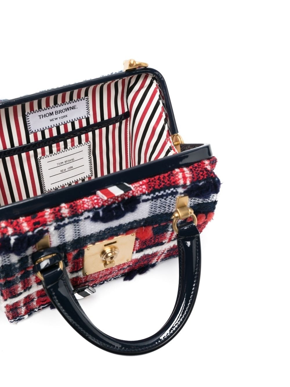 mini Mrs. Thom Madras checked tote bag - 5