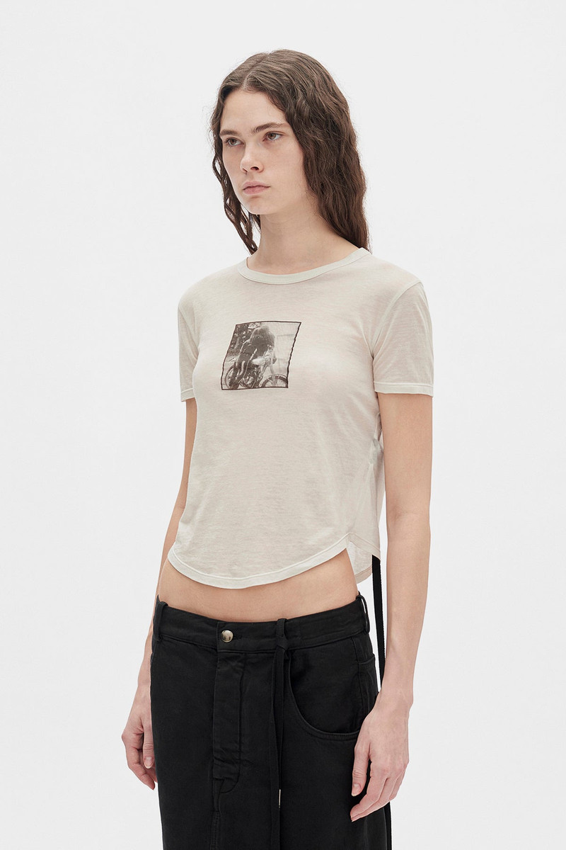 Ann Demeulemeester Floor ''Bikers Kiss'' Micro T outlook