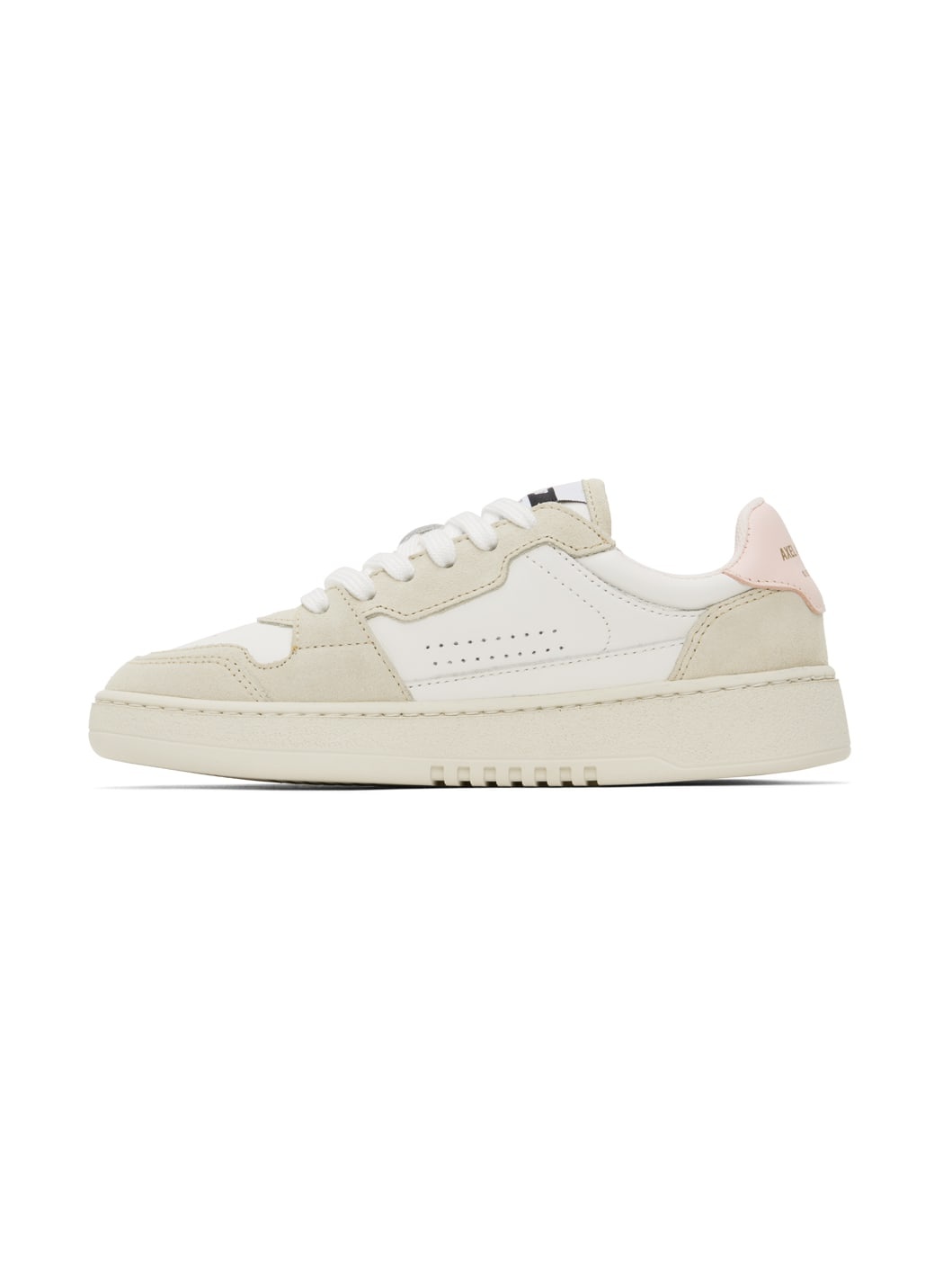 White & Beige Dice Lo Sneakers - 3