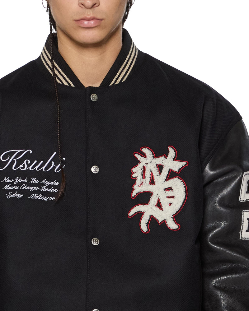 PLAYOFF VARSITY JACKET BLACK 5