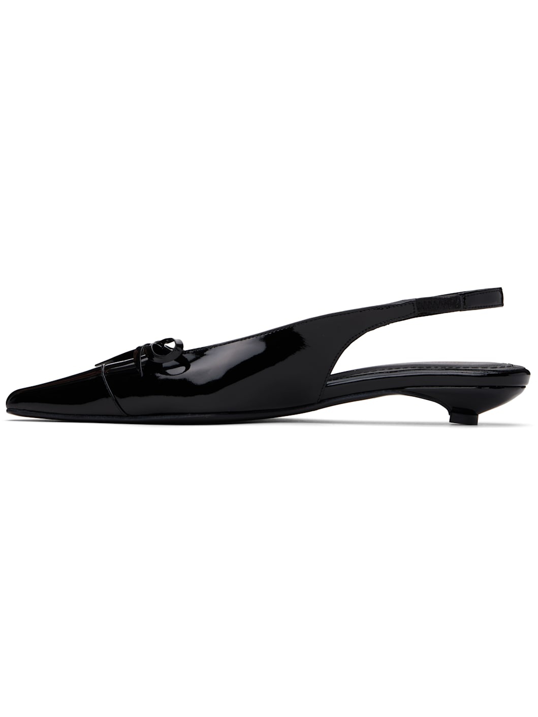 Black Zoey Slingback Heels - 3