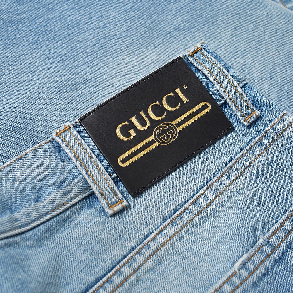 Gucci Light Wash Tapered Jean - 3