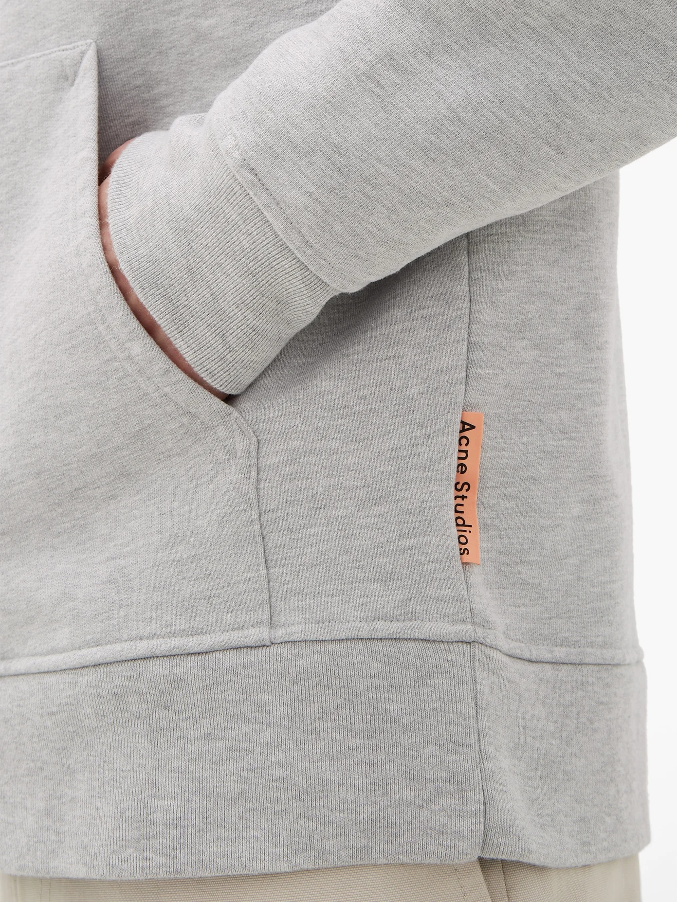 Forres logo-label cotton-blend hooded sweatshirt - 3