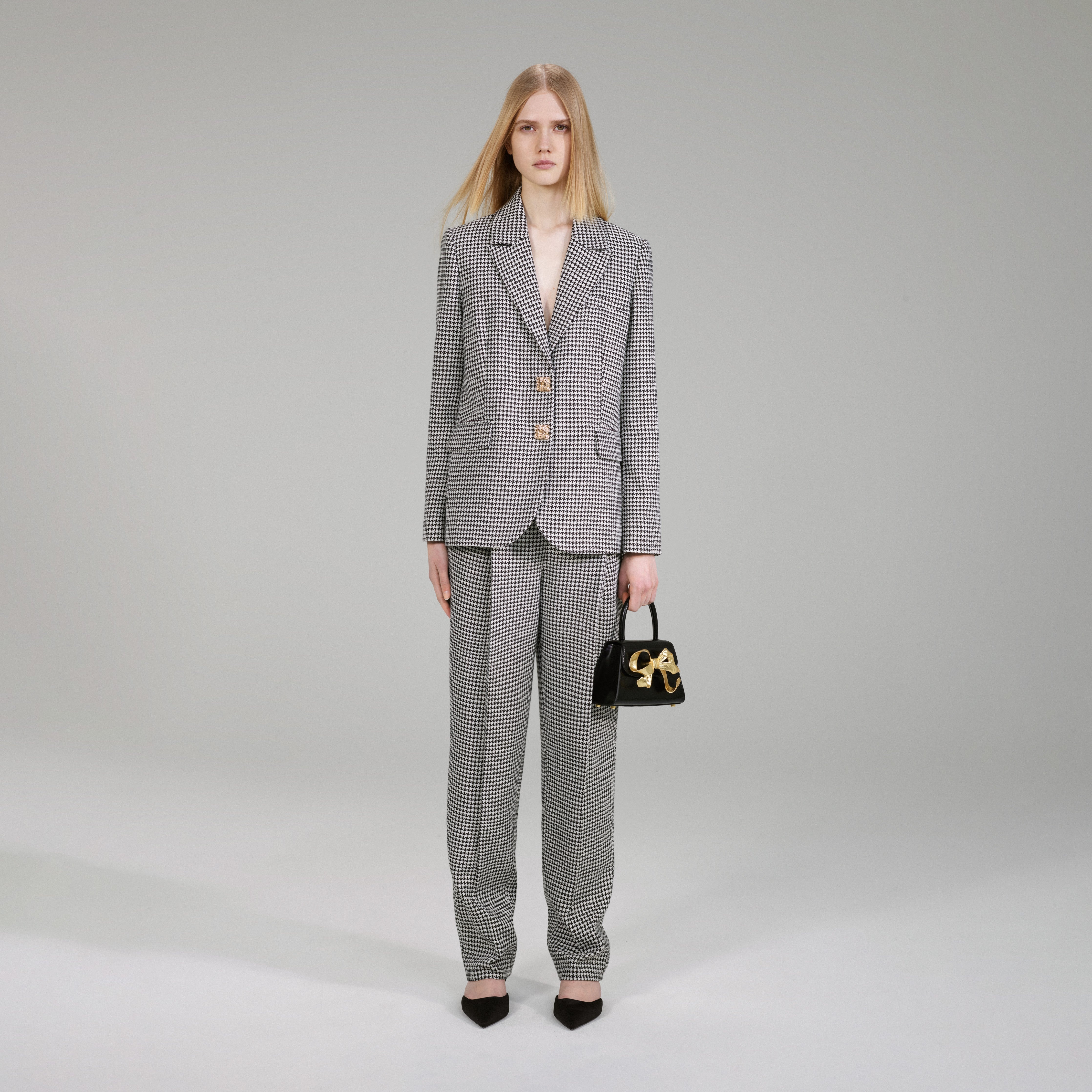 Houndstooth Blazer - 1