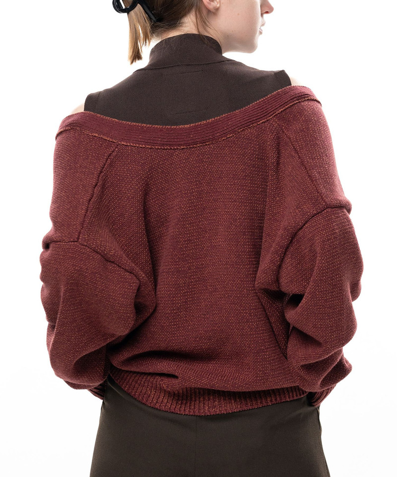 Shifted Layer Knit Cardigan 12