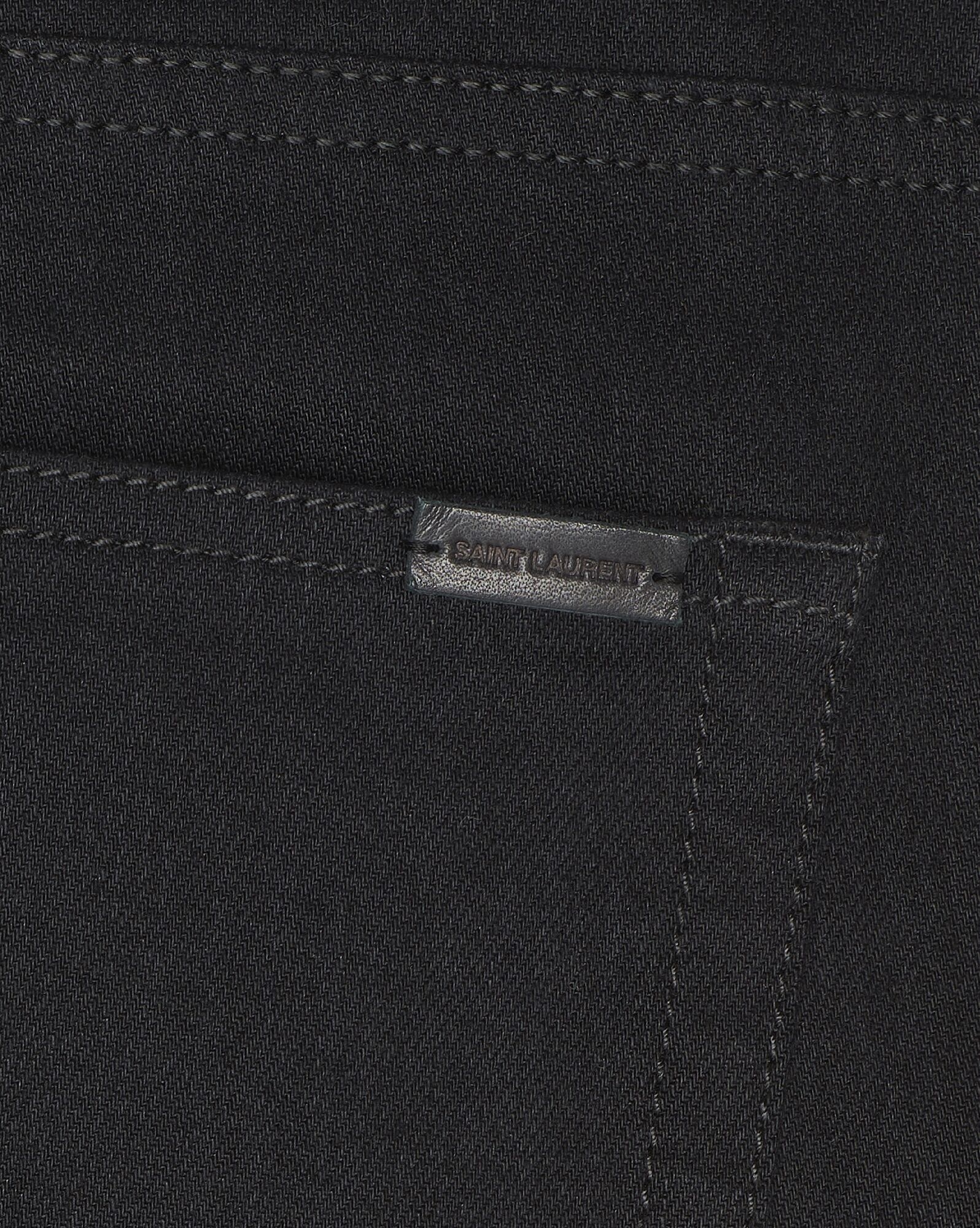 skinny-fit jeans in worn black denim - 4