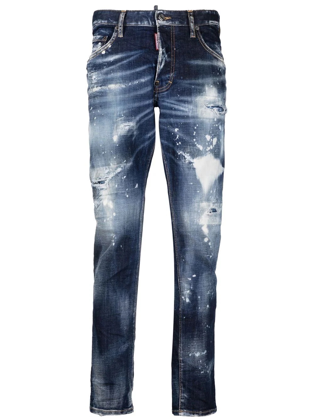 distressed-effect jeans - 1