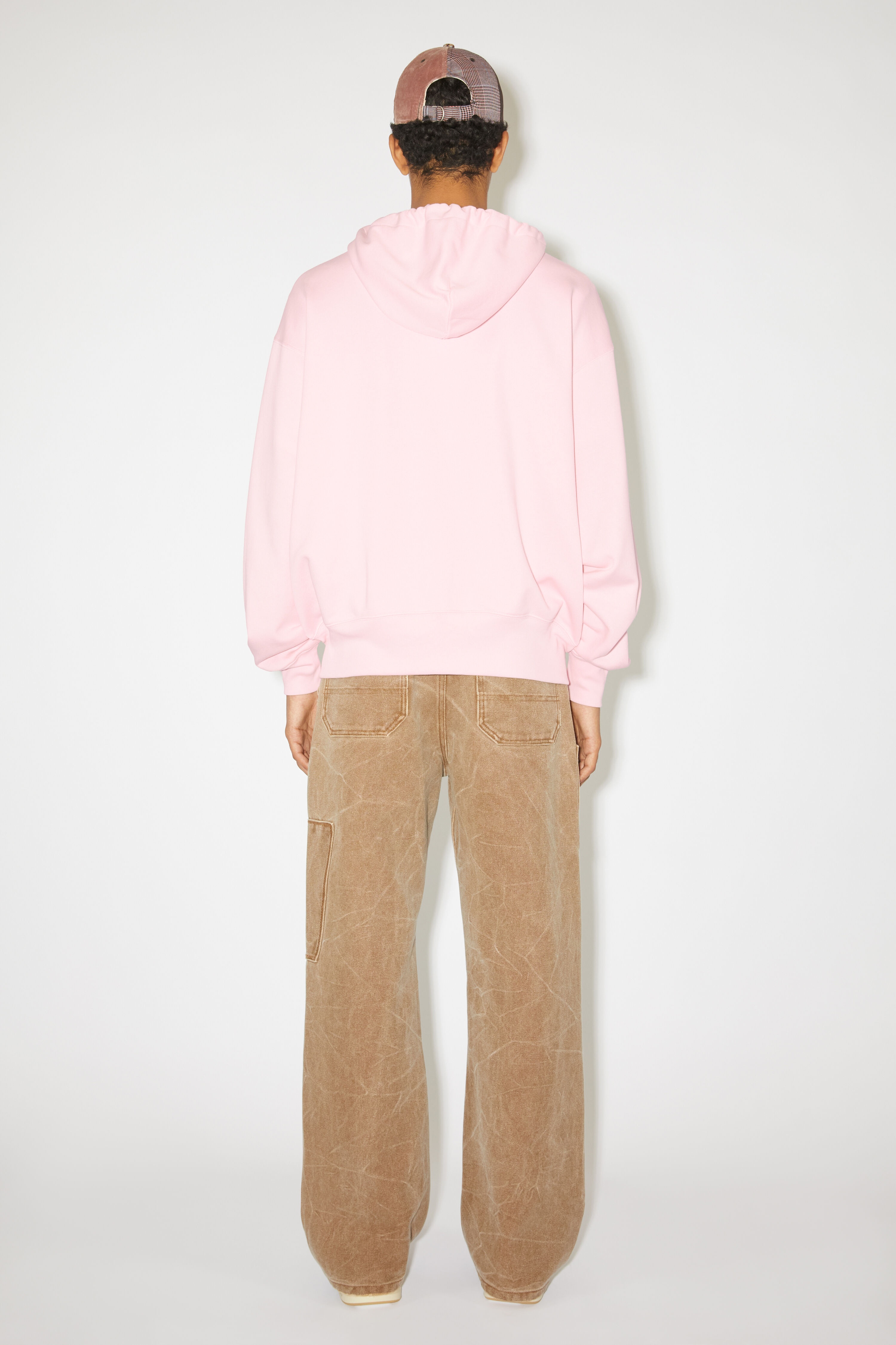 Hooded zip sweater - Light pink - 3