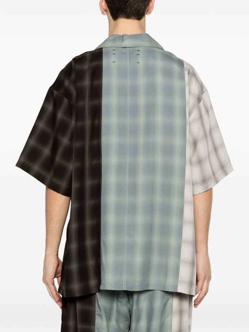 checked-pattern shirt 4