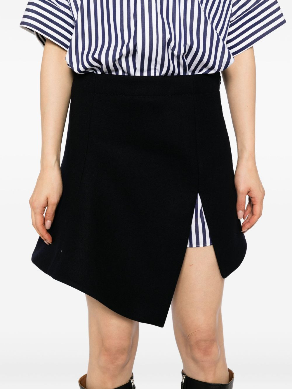 asymmetric-hem dress - 5