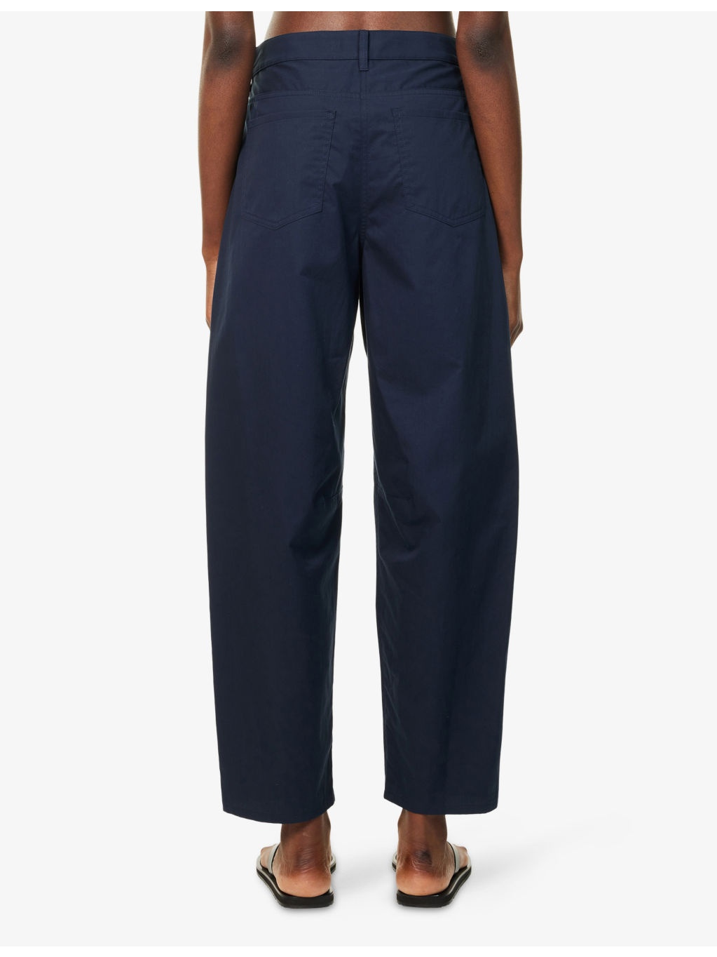 Relaxed-Fit Barrel-Leg Cotton-Poplin Trousers - 4