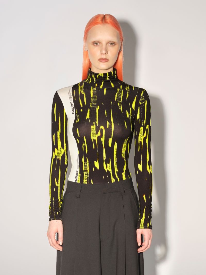 FITTED PRINTED TURTLENECK - 3