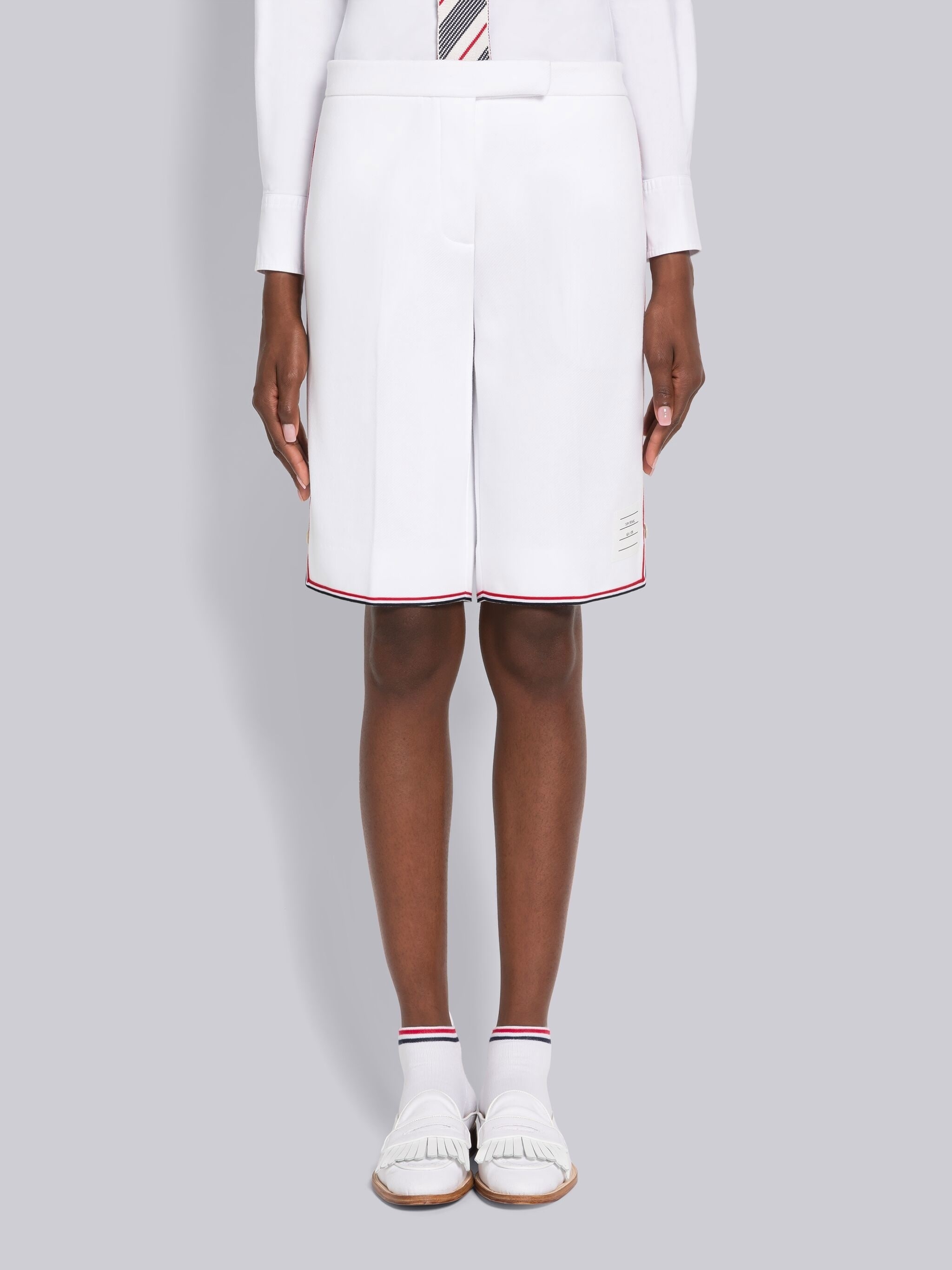Tech Twill Grosgrain Framing Bermuda Short - 1