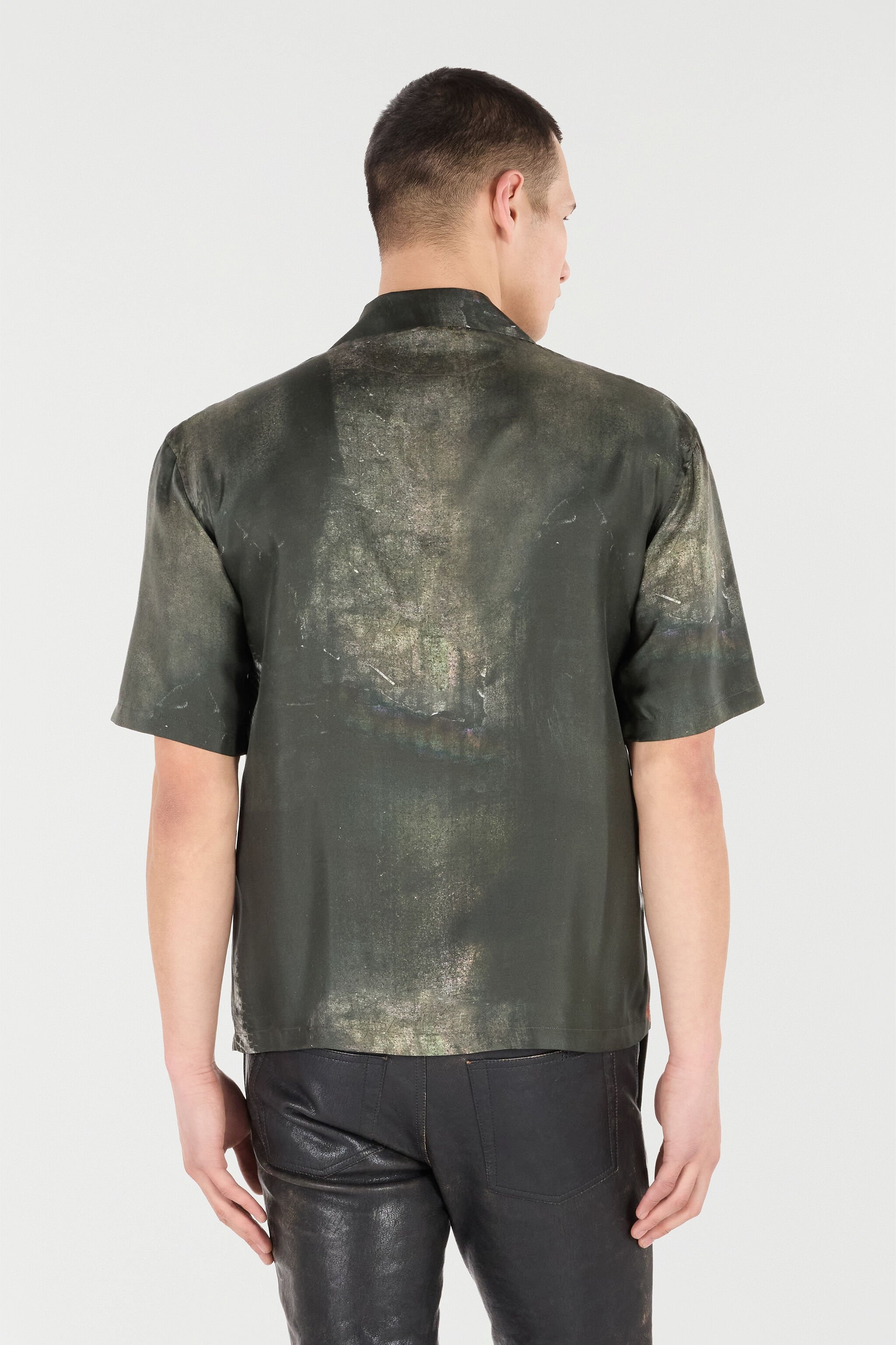 Silk Shirt With Roses And Snakes Print - 4