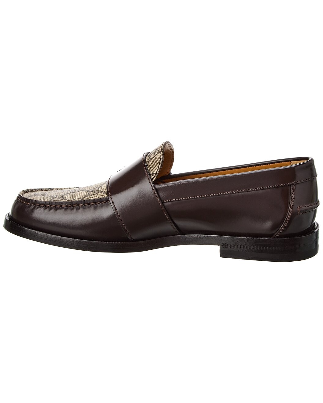 Gucci GG Buckle GG Supreme Canvas & Leather Loafer - 2