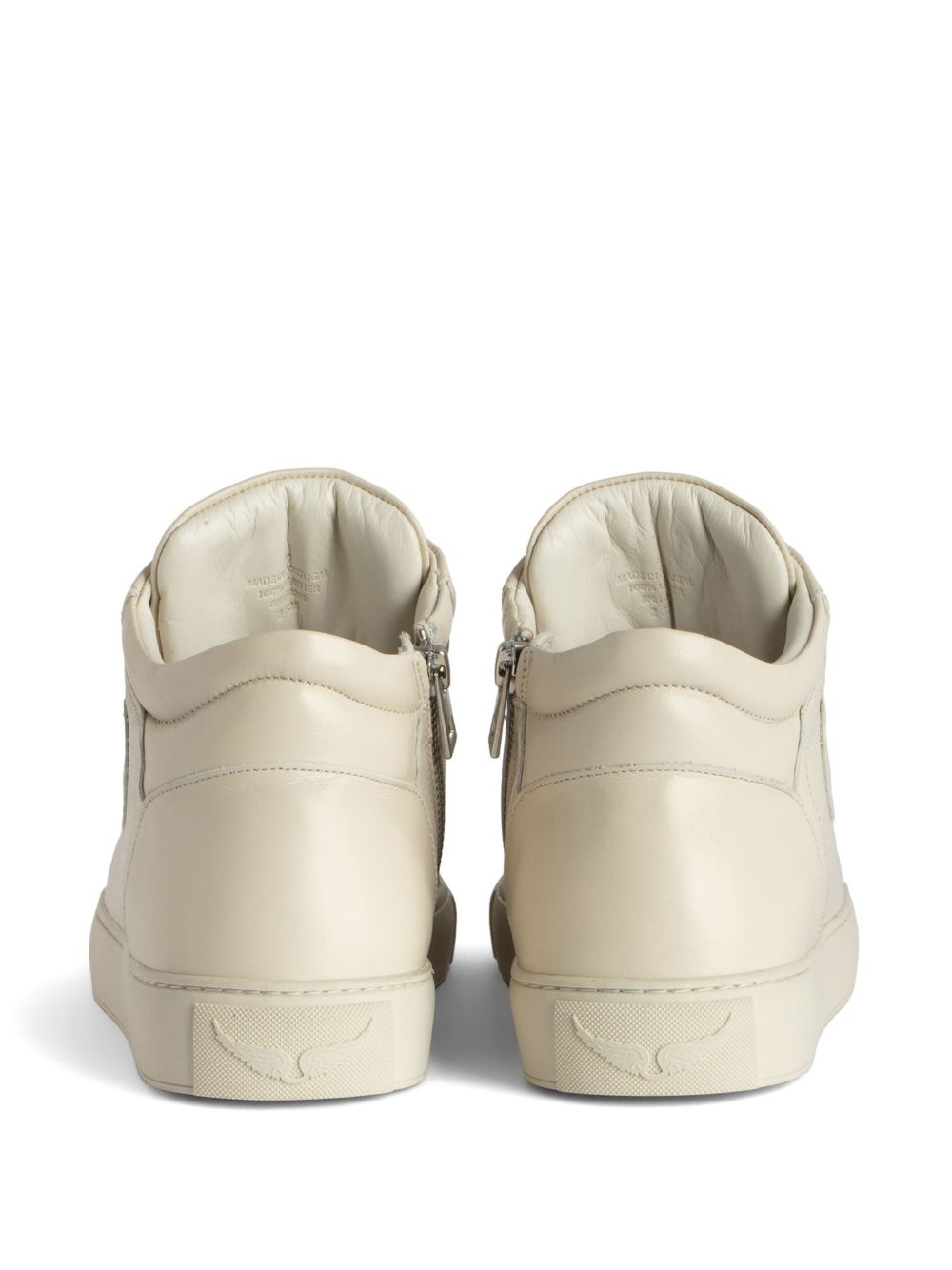 Mid Fly On Sneakers - Zadig & Voltaire - Leather - White - 5