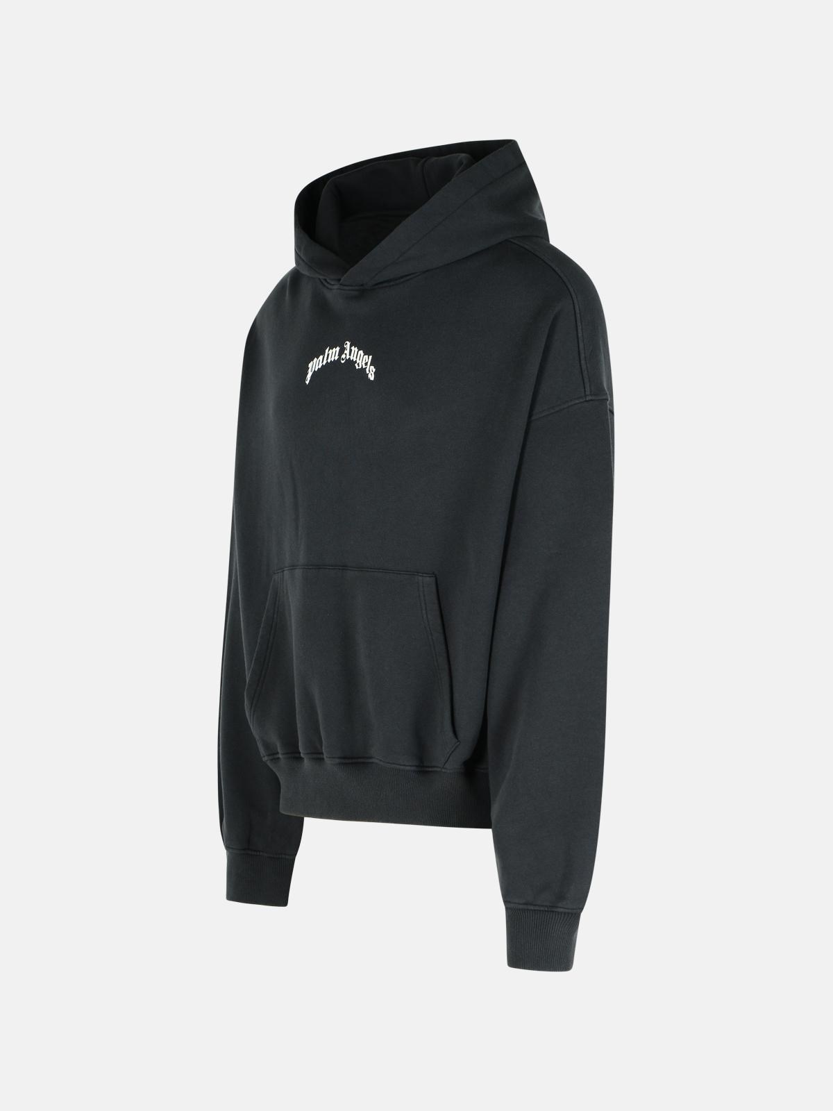 BLACK COTTON SWEATSHIRT - 2