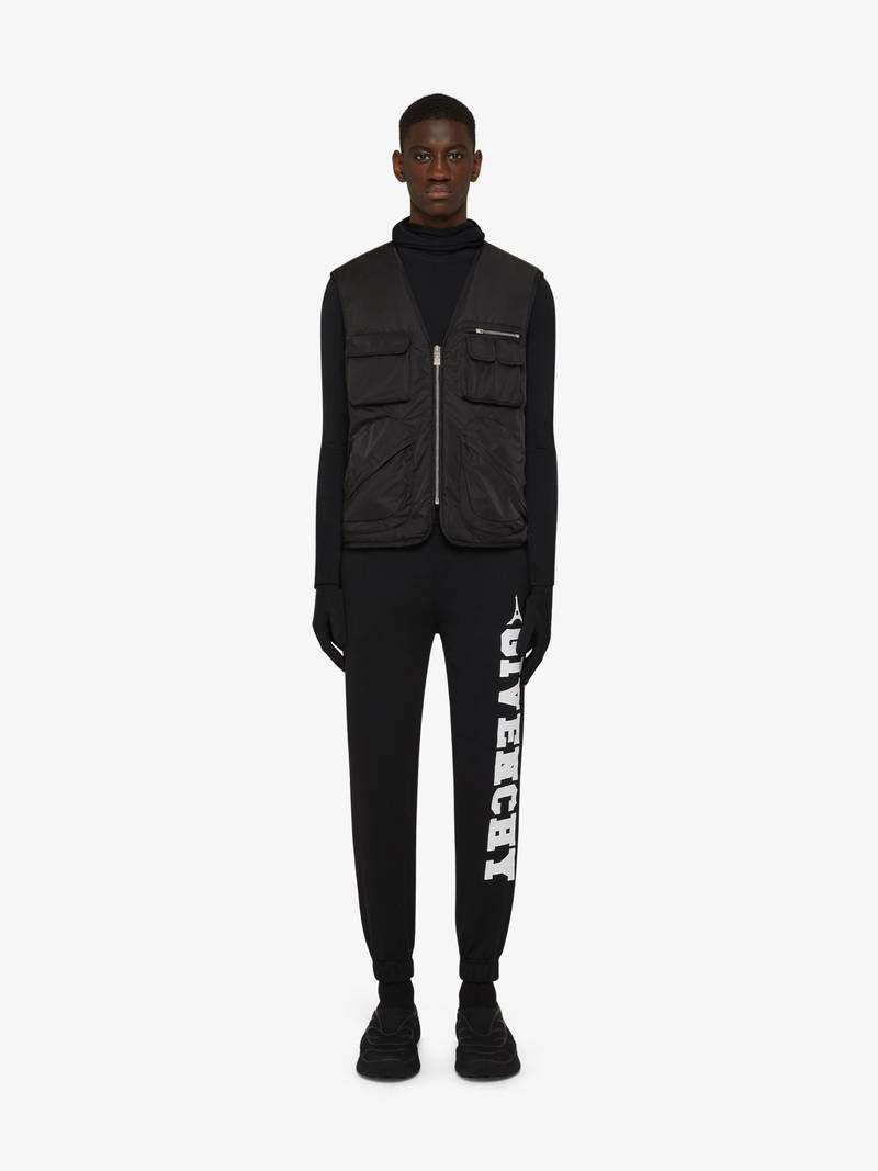 Givenchy SLIM FIT JOGGER PANTS IN EMBROIDERED FELPA outlook