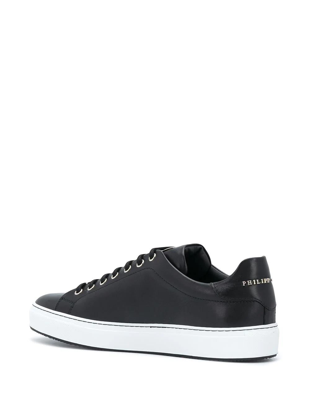 skull plaque low-top sneakers - 3