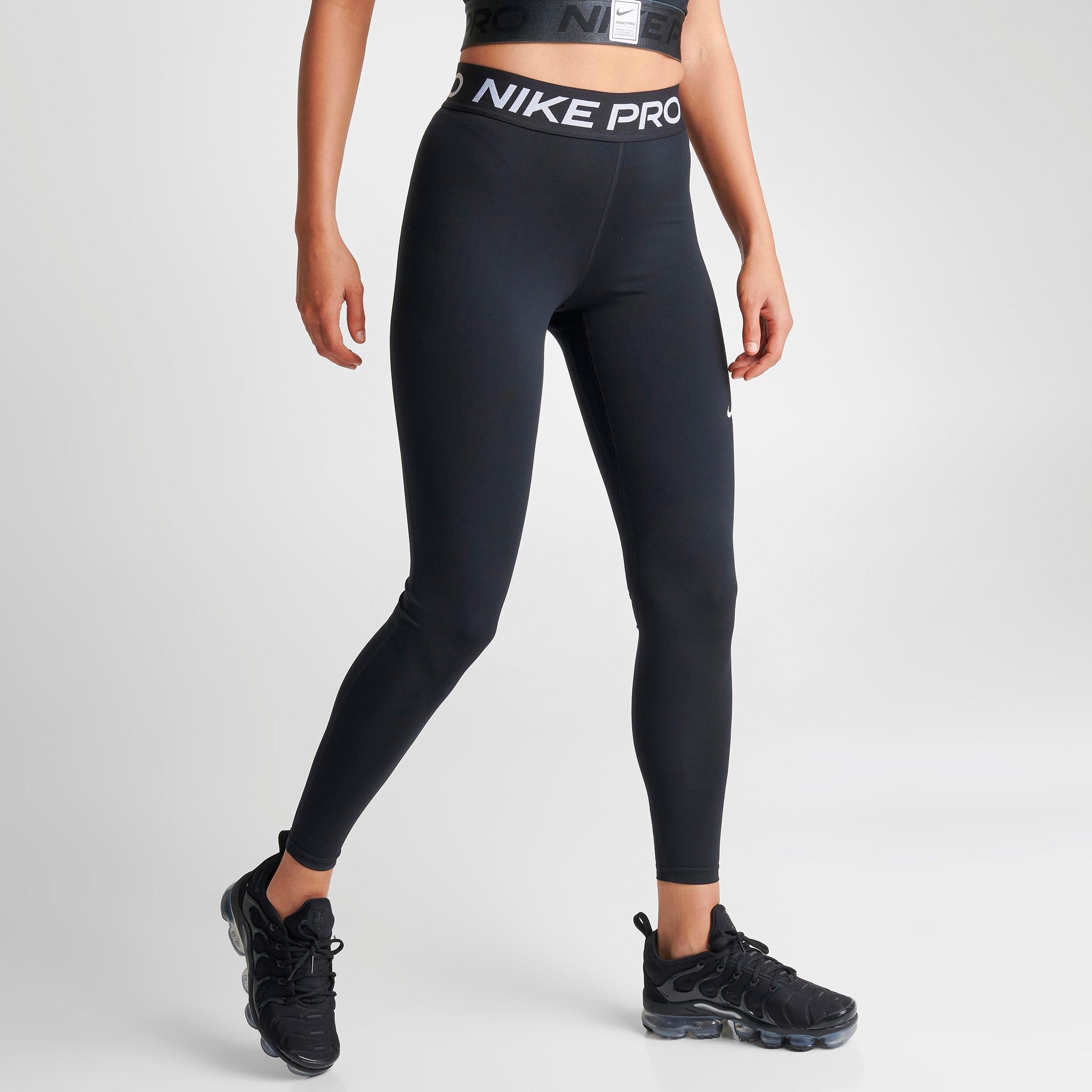 WOMEN'S NIKE PRO 365 HIGH-WAISTED 7/8 MESH PANEL LEGGINGS - 3