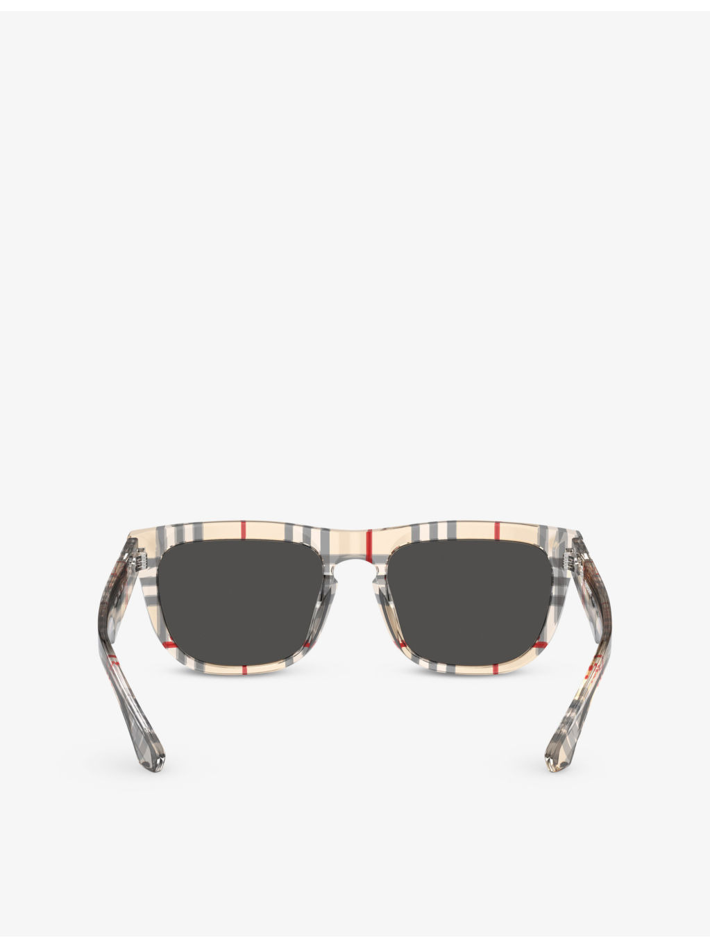 BE4431U Rectangle-Frame Checked Acetate Sunglasses - 4